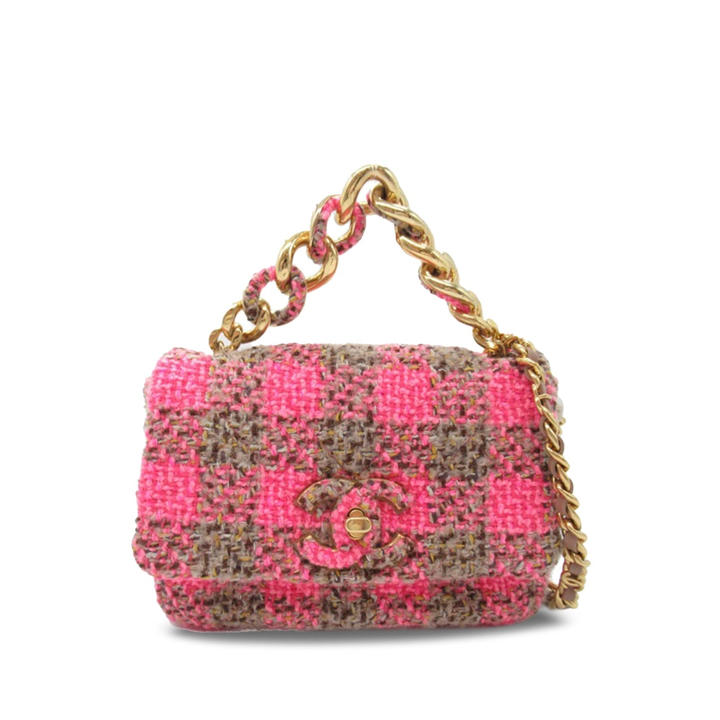 CHANEL Mini Tweed 19 Flap Satchel