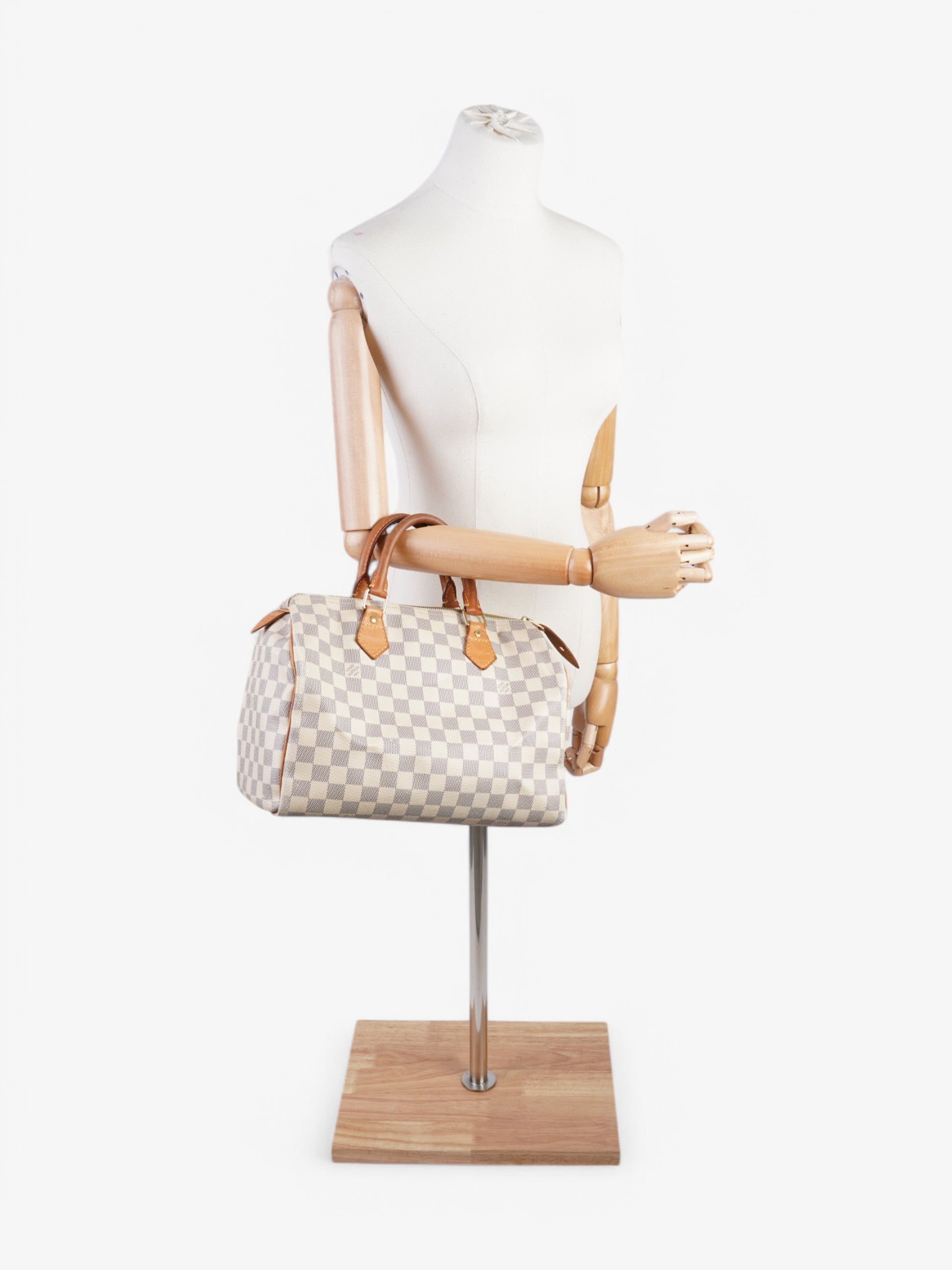 Louis Vuitton Speedy Azur Coated 30 Canvas Coated Canvas Damier Apparel Canvas 39