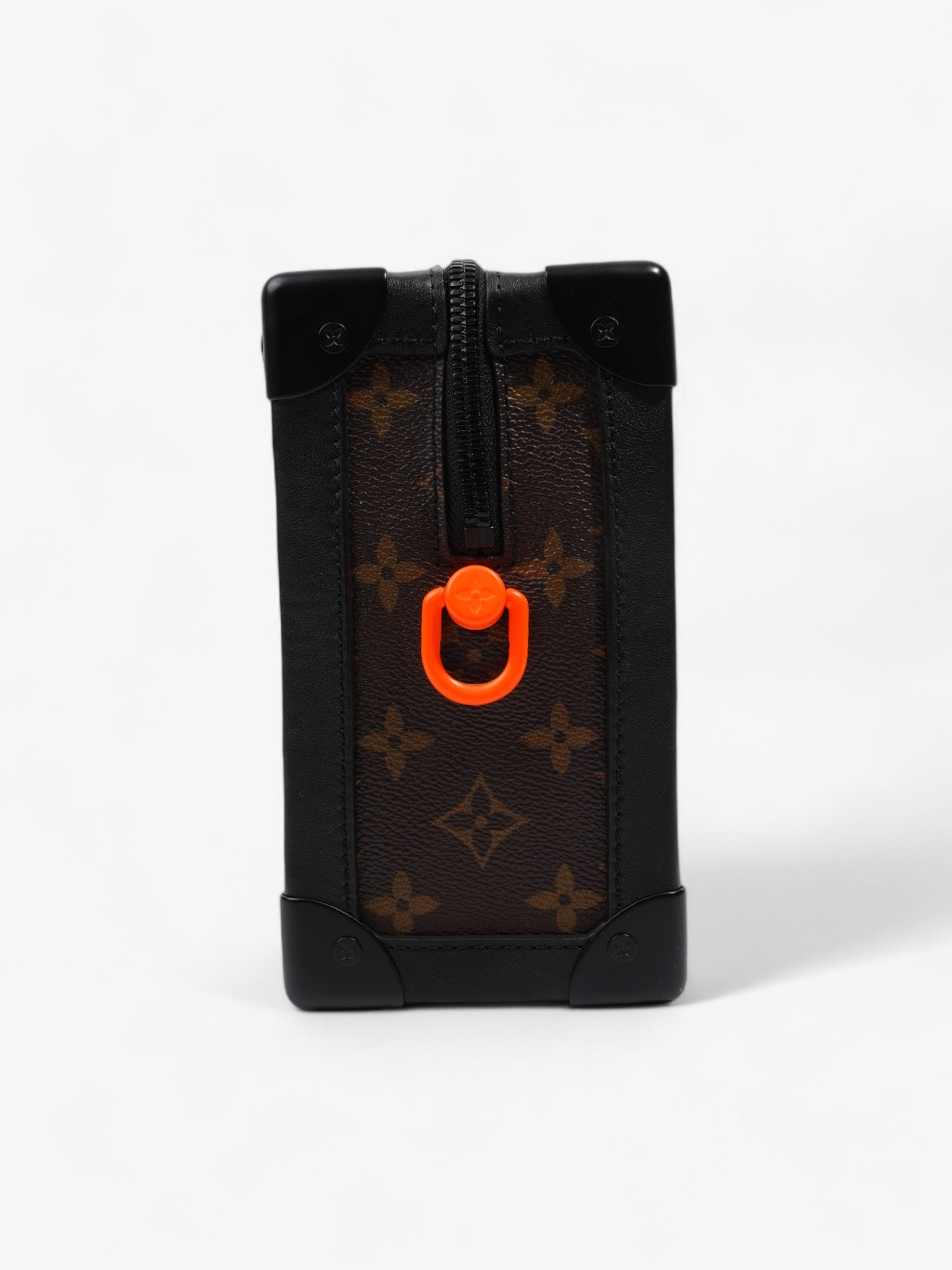 Louis Vuitton Soft Trunk Neon Coated Monogram Black Orange Canvas Coated Canvas Apparel