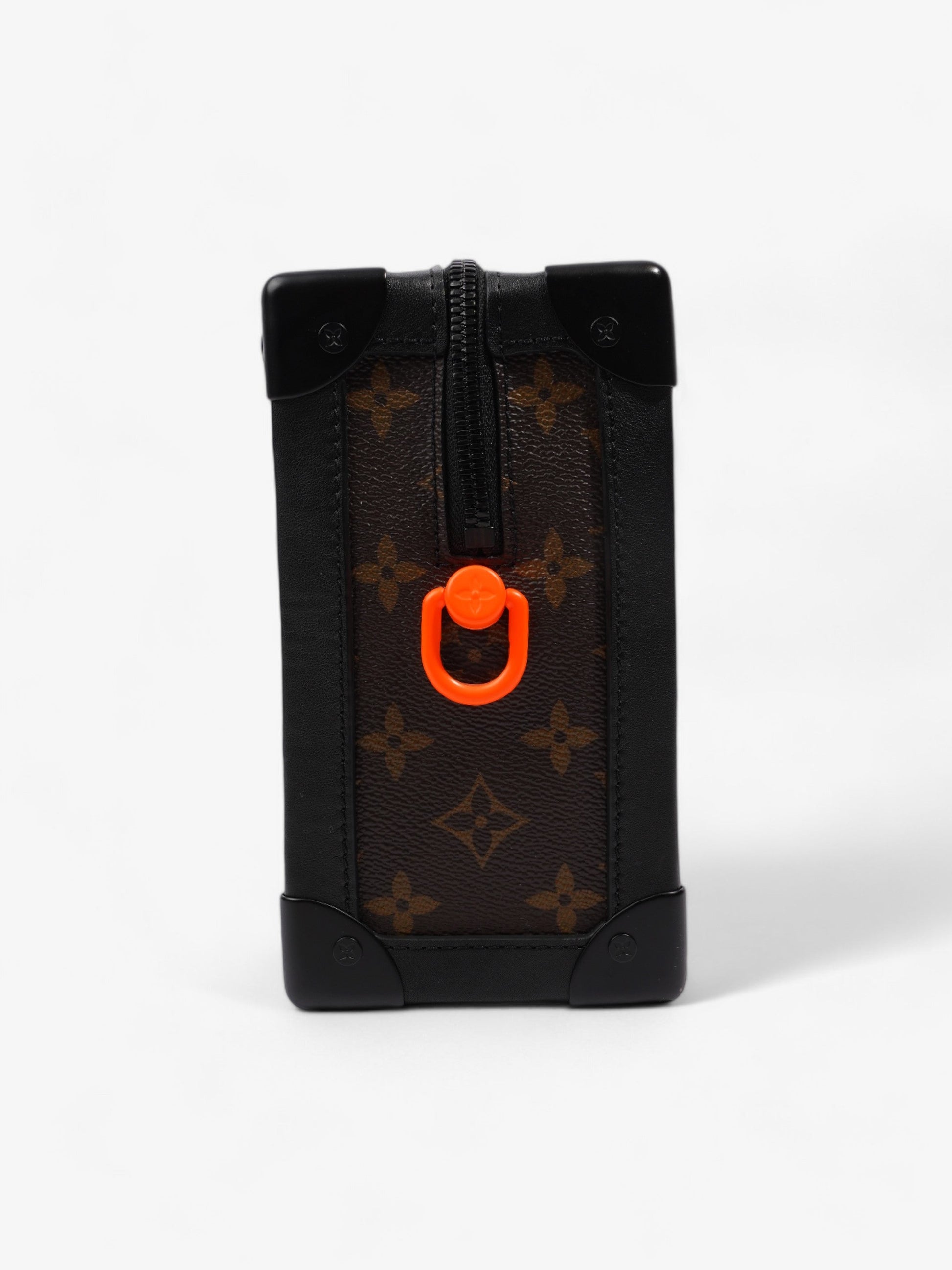 Louis Vuitton Soft Trunk Neon Coated Monogram Black Orange Canvas Coated Canvas Apparel