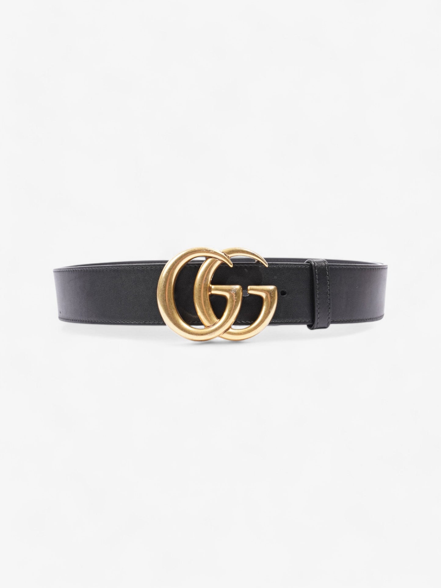 Gucci Marmont Re Edition Wide Belt Handbag Leather Black Accessory 75Cm 31