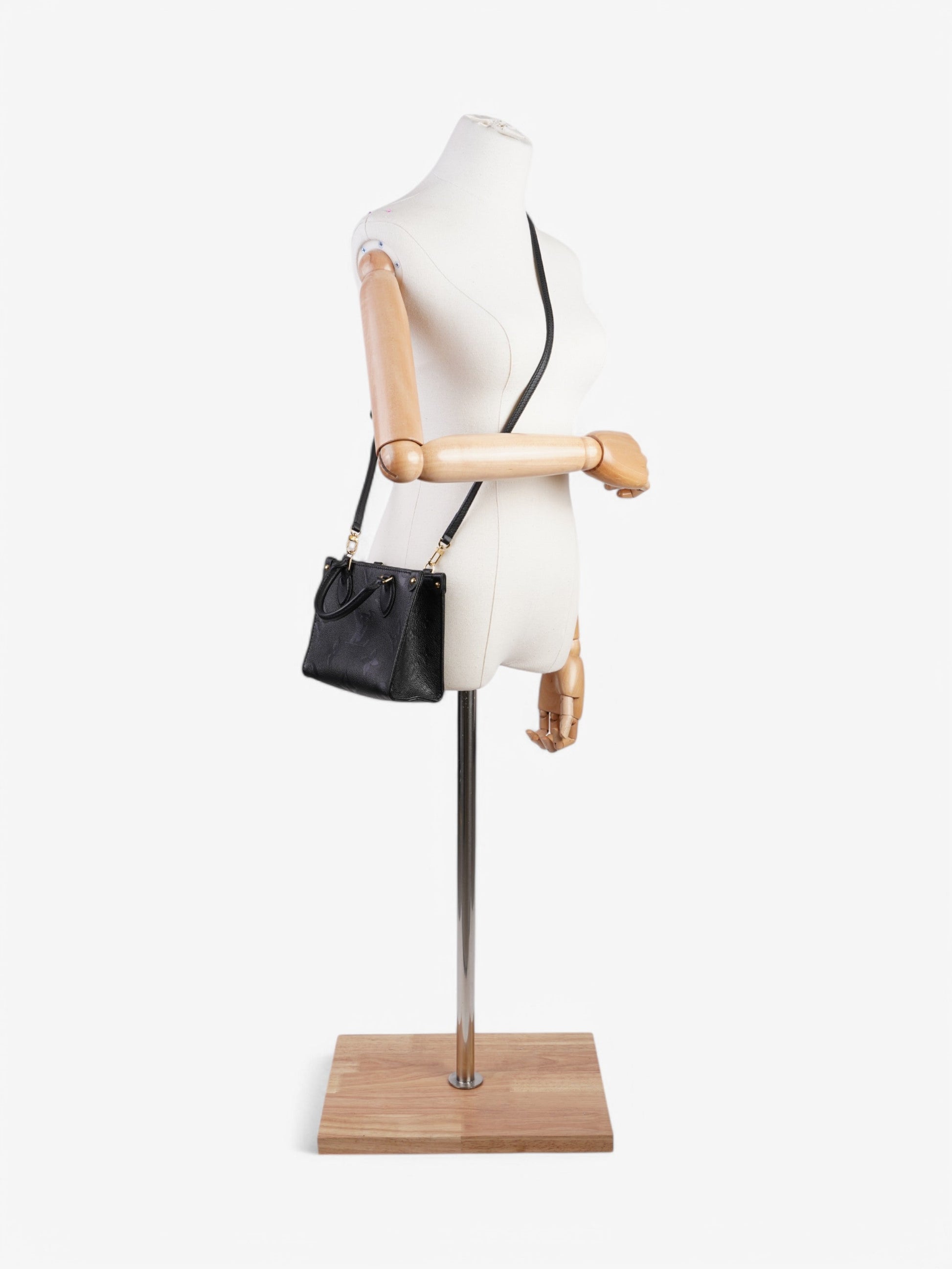 Louis Vuitton OnTheGo BB Empreinte Leather Black Handbag