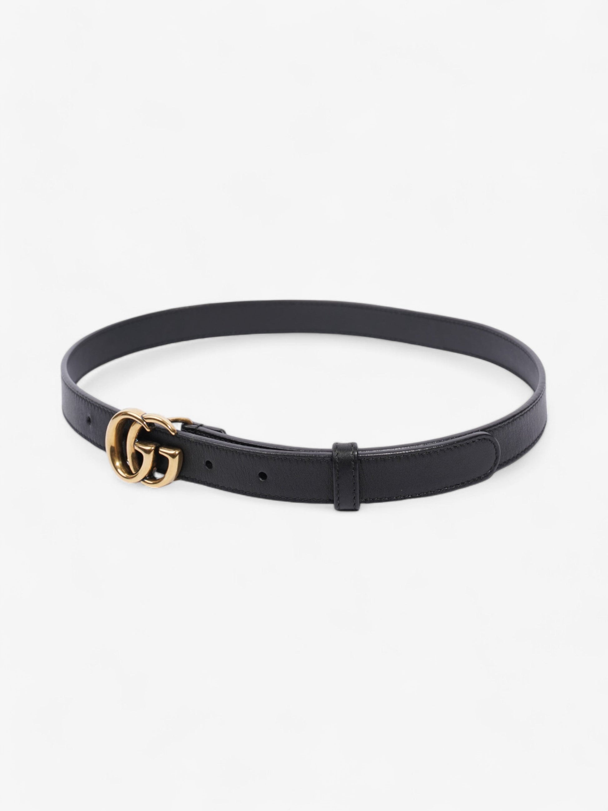 Gucci Marmont Thin Belt Handbag Leather Black Accessory 20