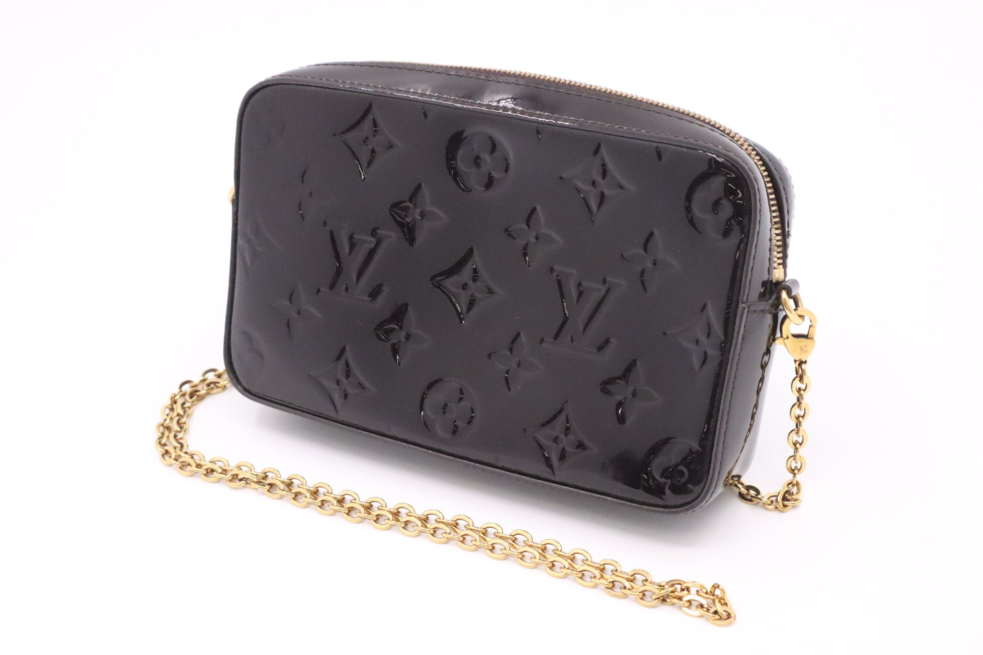 Louis Vuitton Camera Amarante Vernis Leather Crossbody Bag