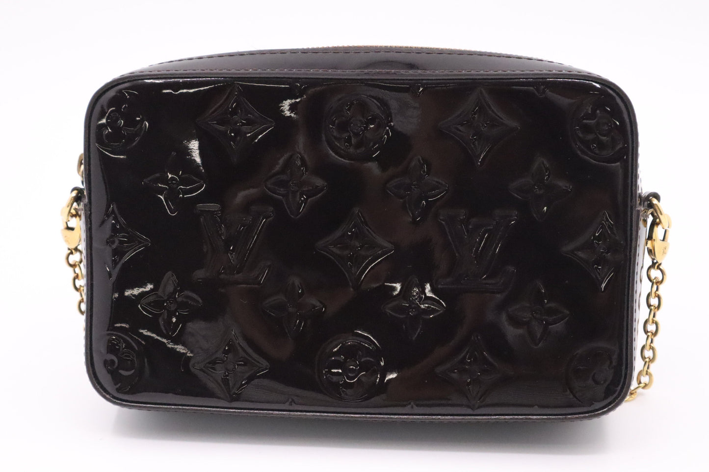 Louis Vuitton Camera Amarante Vernis Leather Crossbody Bag