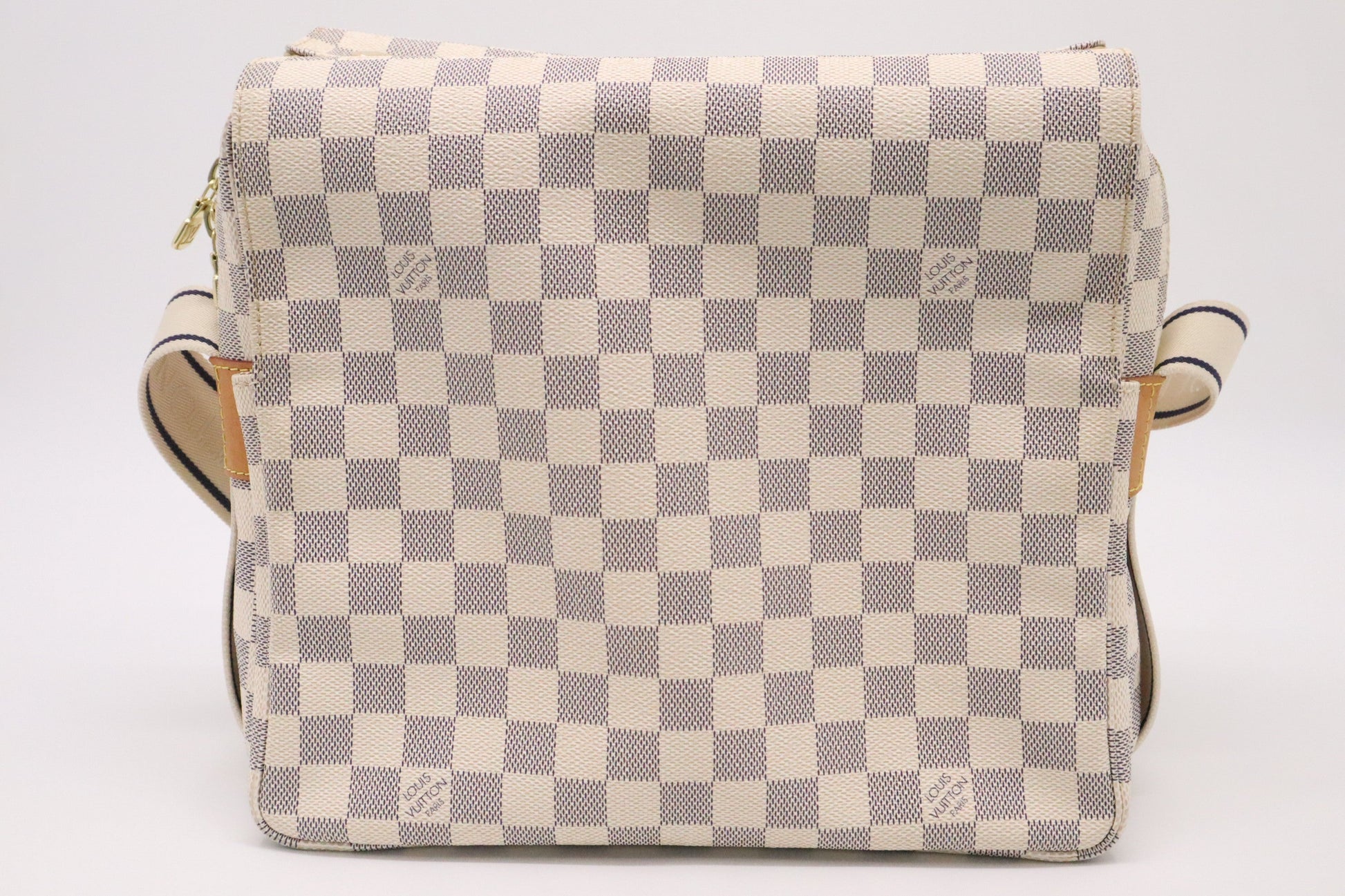 Louis Vuitton Naviglio Azur Damier Canvas Handbag