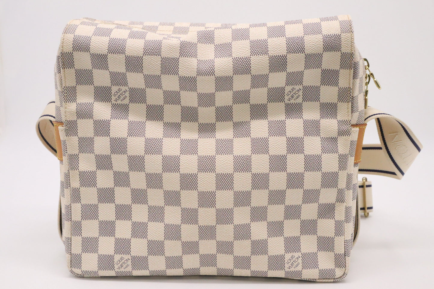Louis Vuitton Naviglio Azur Damier Canvas Handbag
