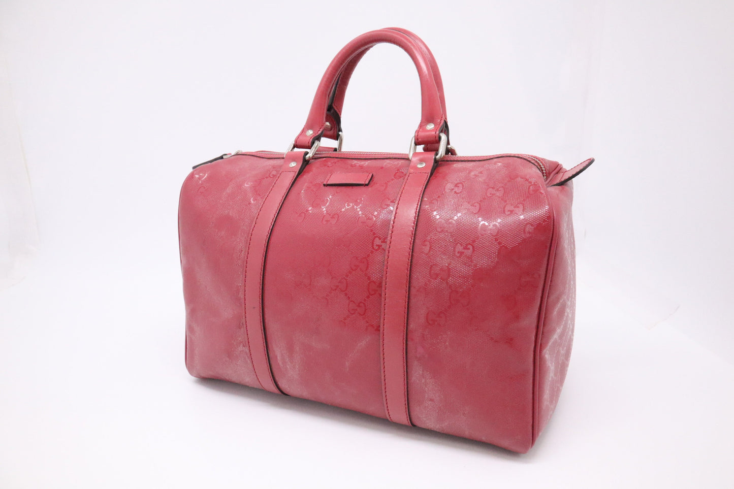 Gucci Boston Guccissima Coated Canvas Red Apparel