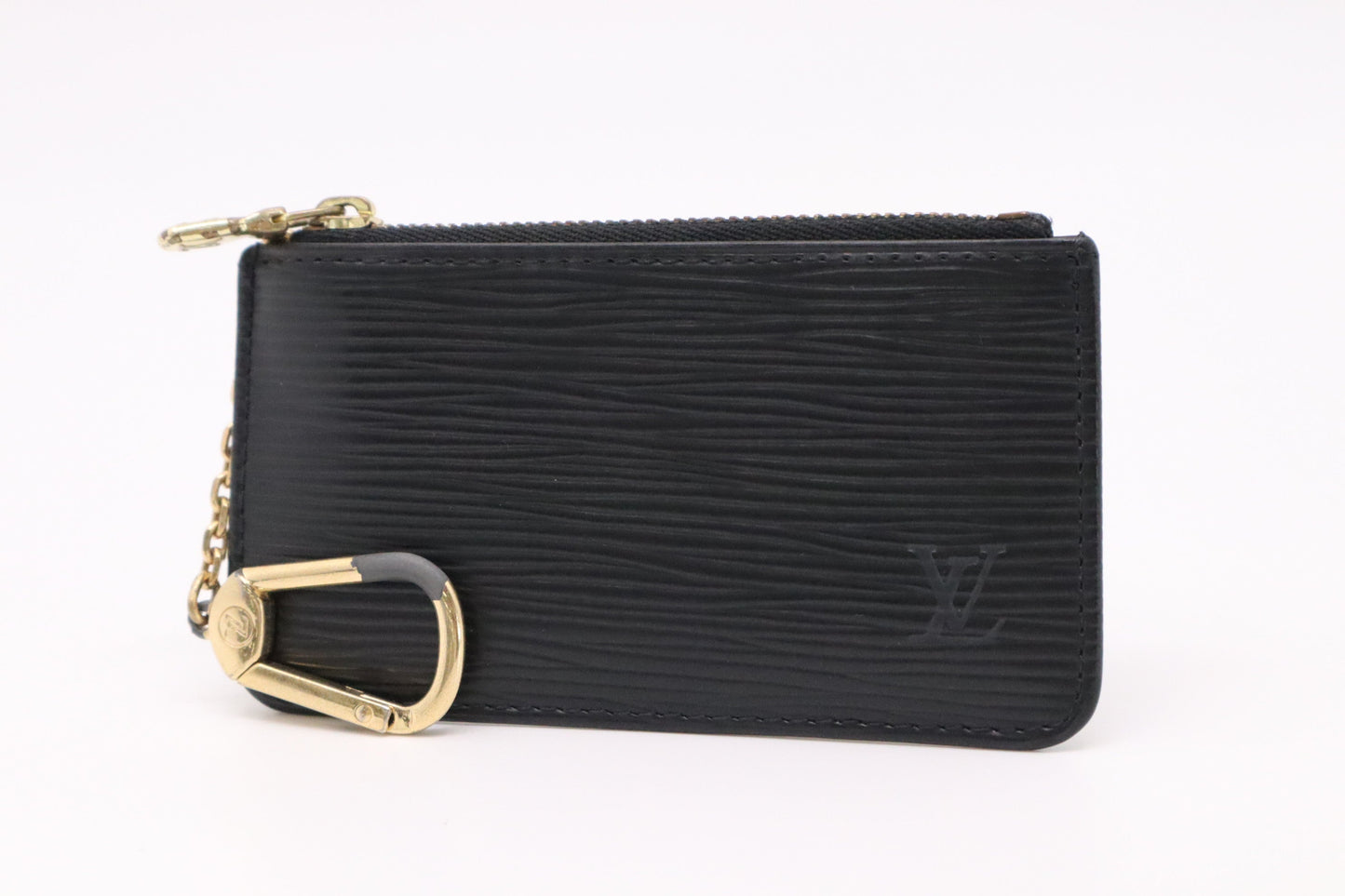 Louis Vuitton Cles Epi Leather Black Handbag