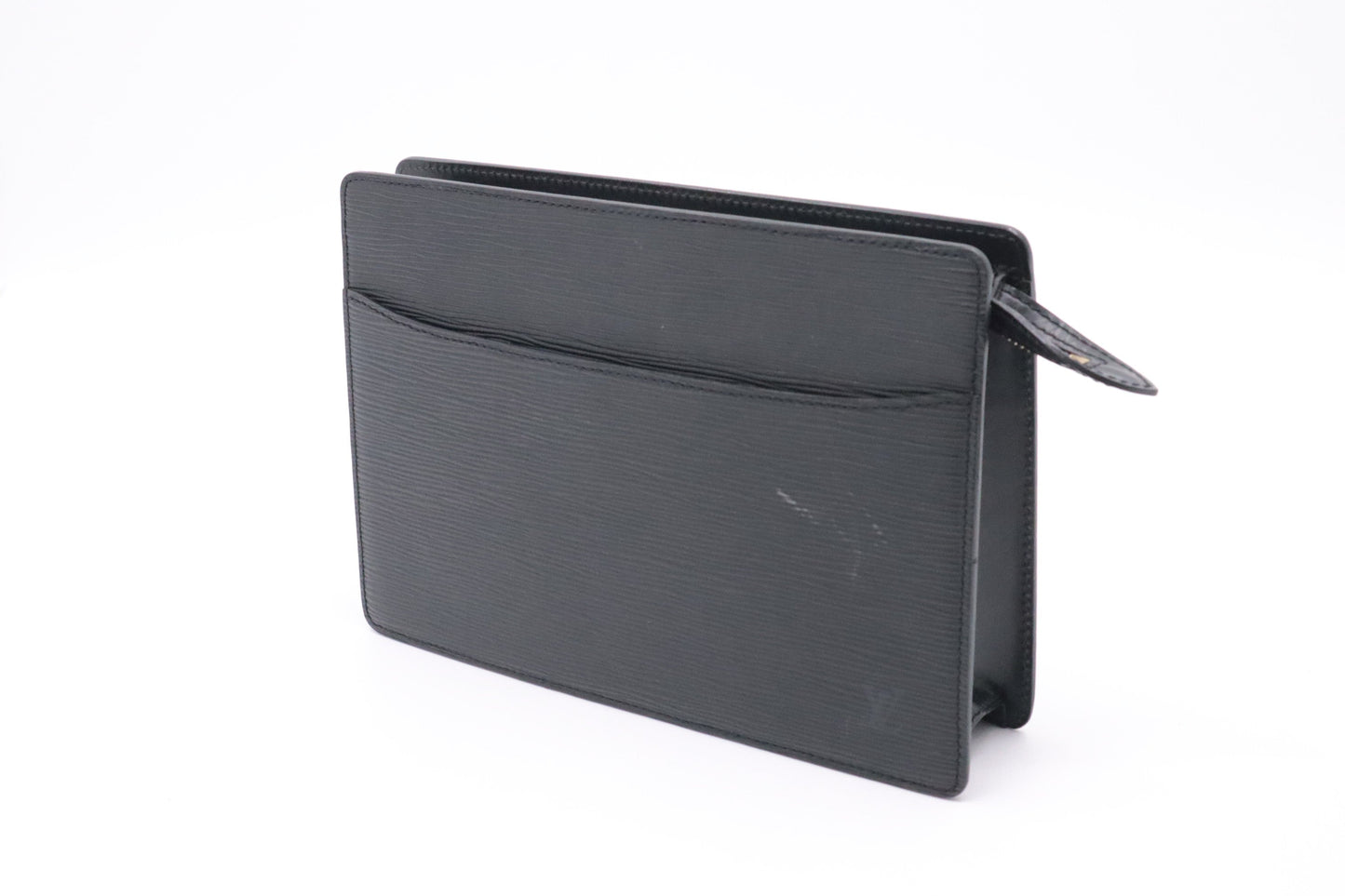 Louis Vuitton Pochette Homme Epi Leather Black Clutch Bag Epi Leather