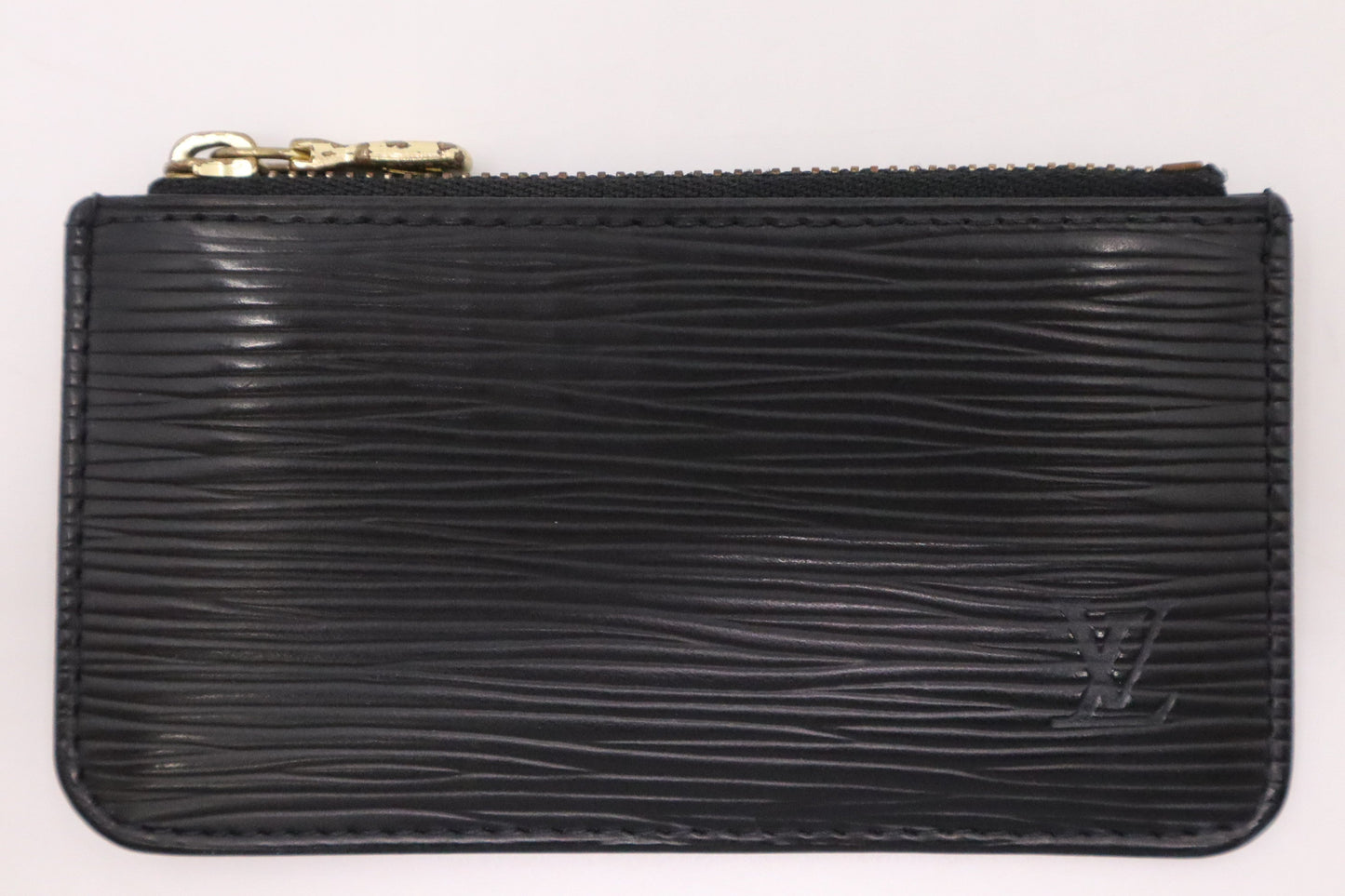 Louis Vuitton Cles Epi Leather Black Handbag