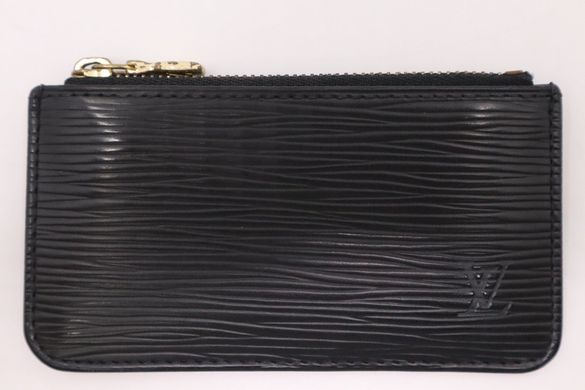 Louis Vuitton Cles Epi Leather Black Handbag