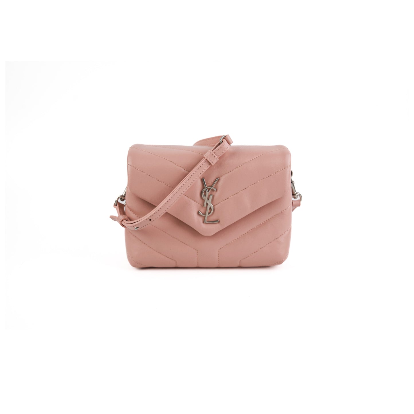 YSL Saint Laurent Lou Lou Crossbody Bag Pink Toy Pink Crossbody Bag