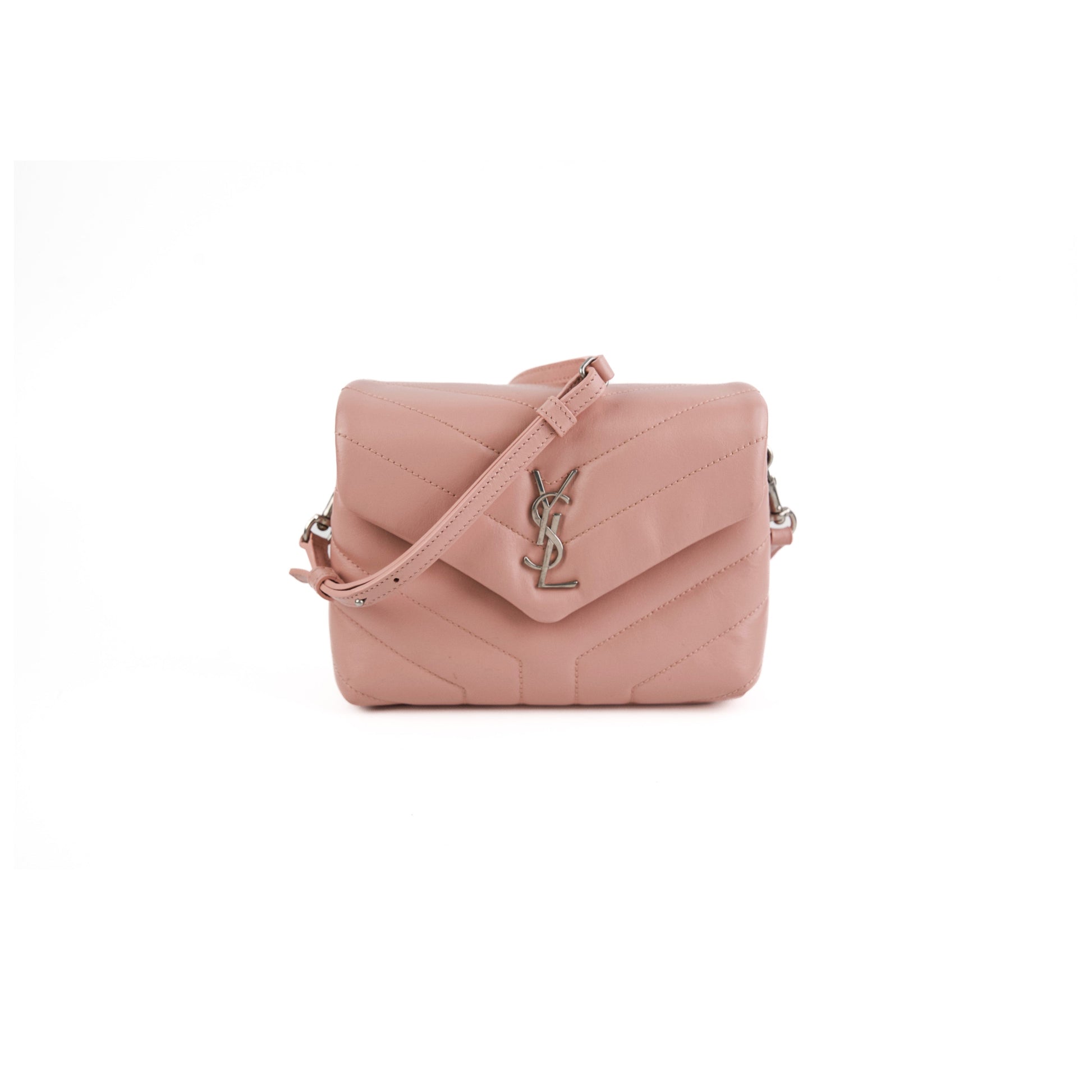 YSL Saint Laurent Lou Lou Crossbody Bag Pink Toy Pink Crossbody Bag