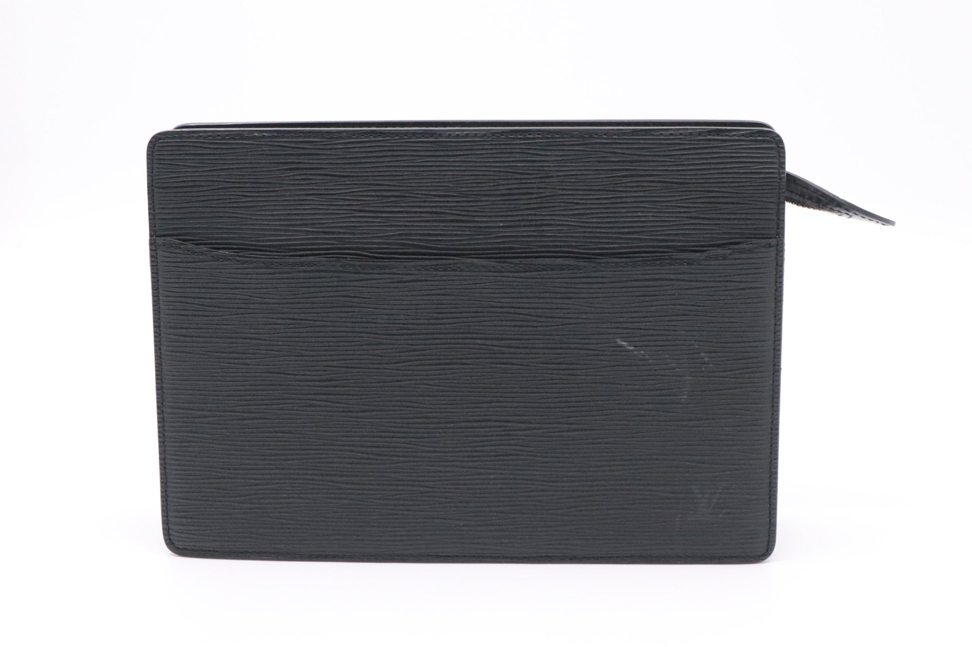 Louis Vuitton Pochette Homme Epi Leather Black Clutch Bag Epi Leather