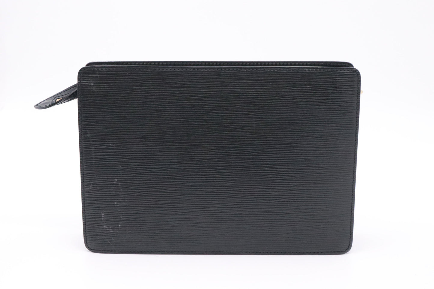 Louis Vuitton Pochette Homme Epi Leather Black Clutch Bag Epi Leather