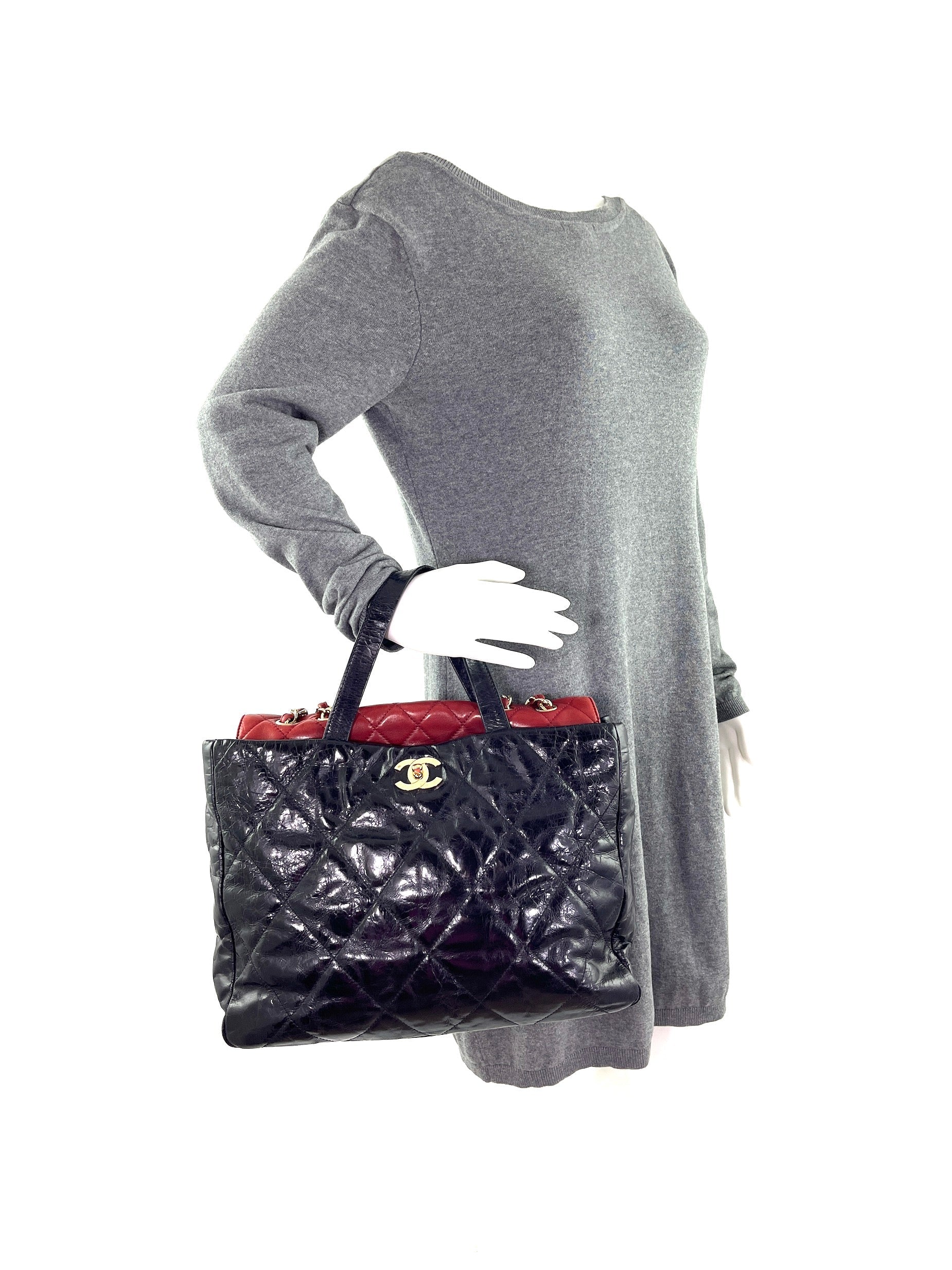 Chanel Black Portobello Quilted Tote