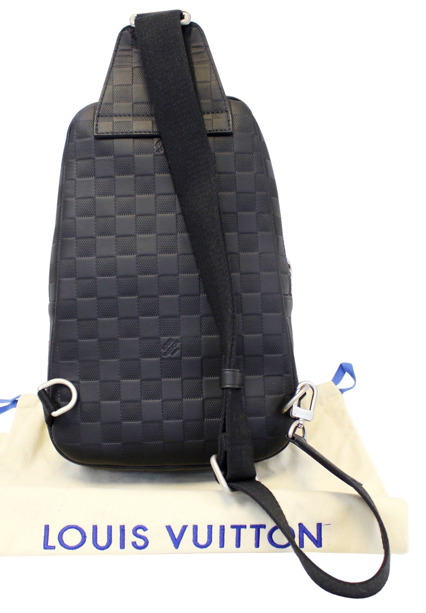 Louis Onyx Damier Infini Avenue Sling Backpack Leather