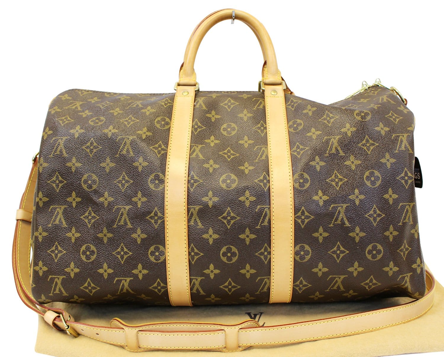 Louis Keepall Bandouliere Duffle Travel Bag Monogram