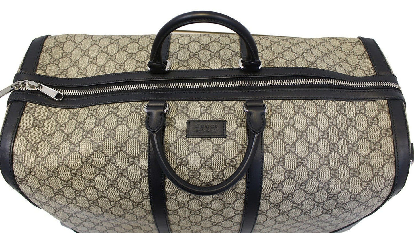 Gucci Supreme Duffle Travel Bag Canvas Monogram