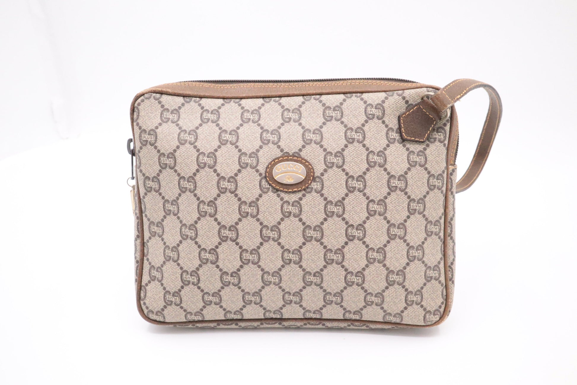 Gucci GG Plus Supreme Canvas Clutch Bag