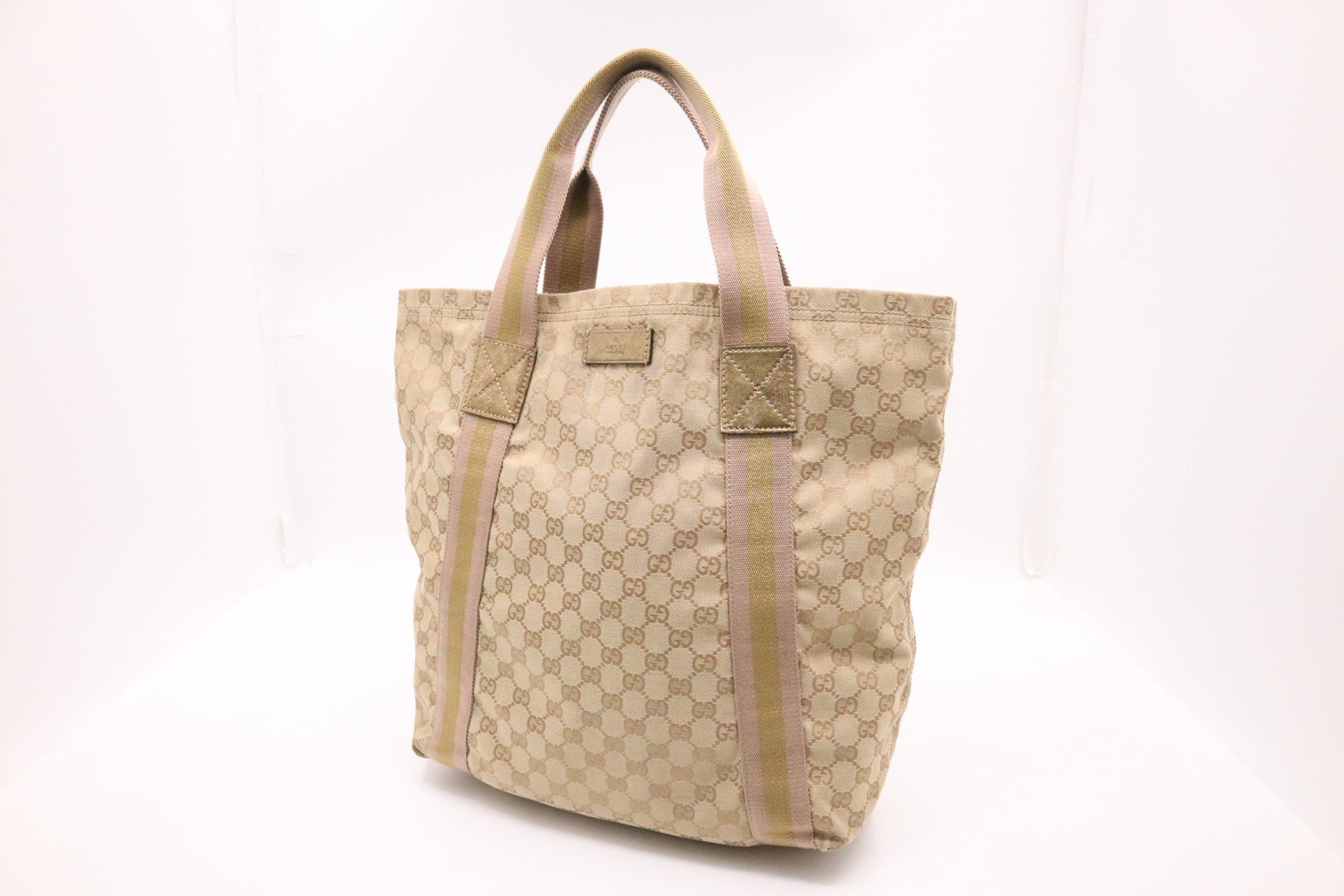 Gucci GG Canvas Beige Tote Bag Gg Canvas