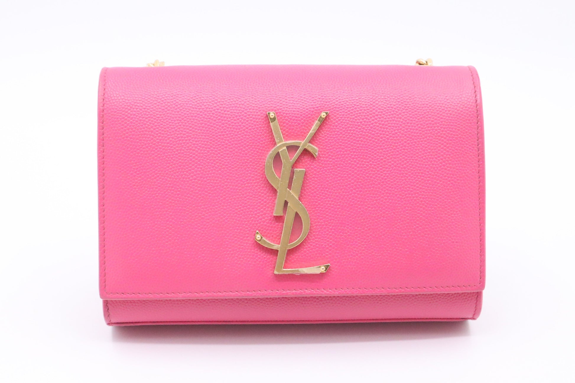 YSL Saint Laurent Kate Crossbody Bag In Leather Pink