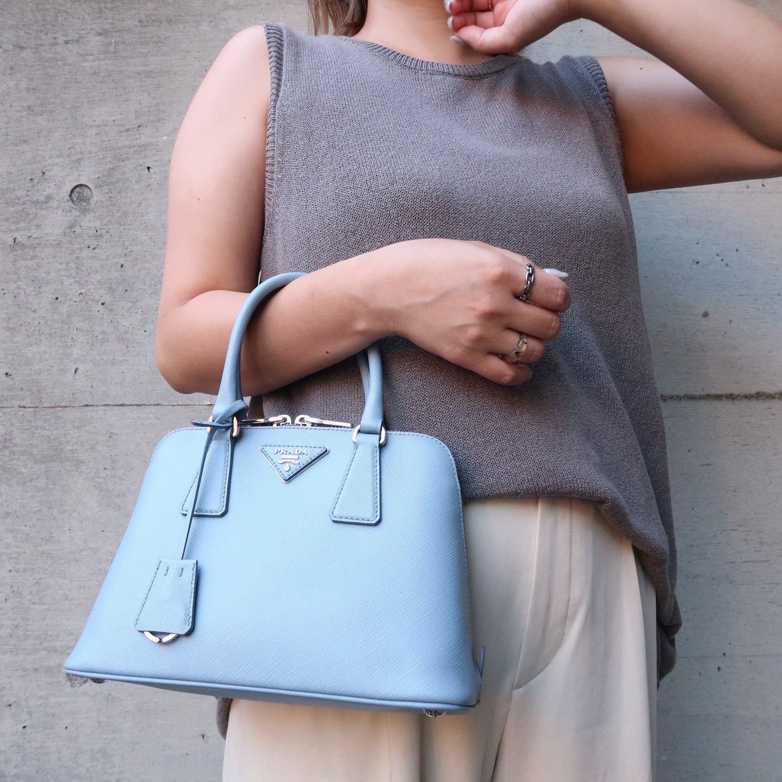 Prada Prada Logo Leather 2Way Bag Hand Bag Shoulder Shoulder Bag 1Ba838 36913 14