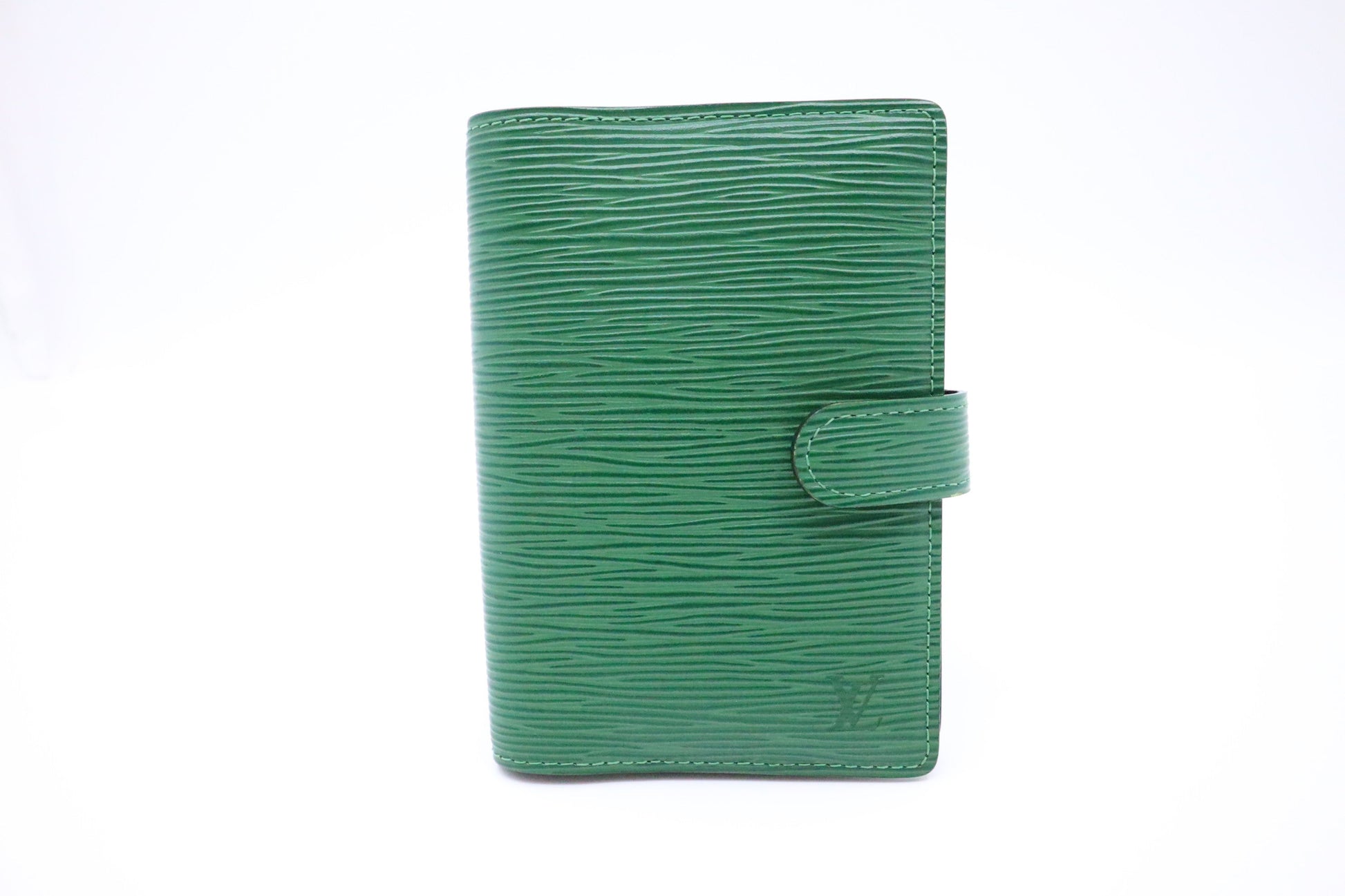 Louis Vuitton Agenda PM Epi Leather Green Handbag