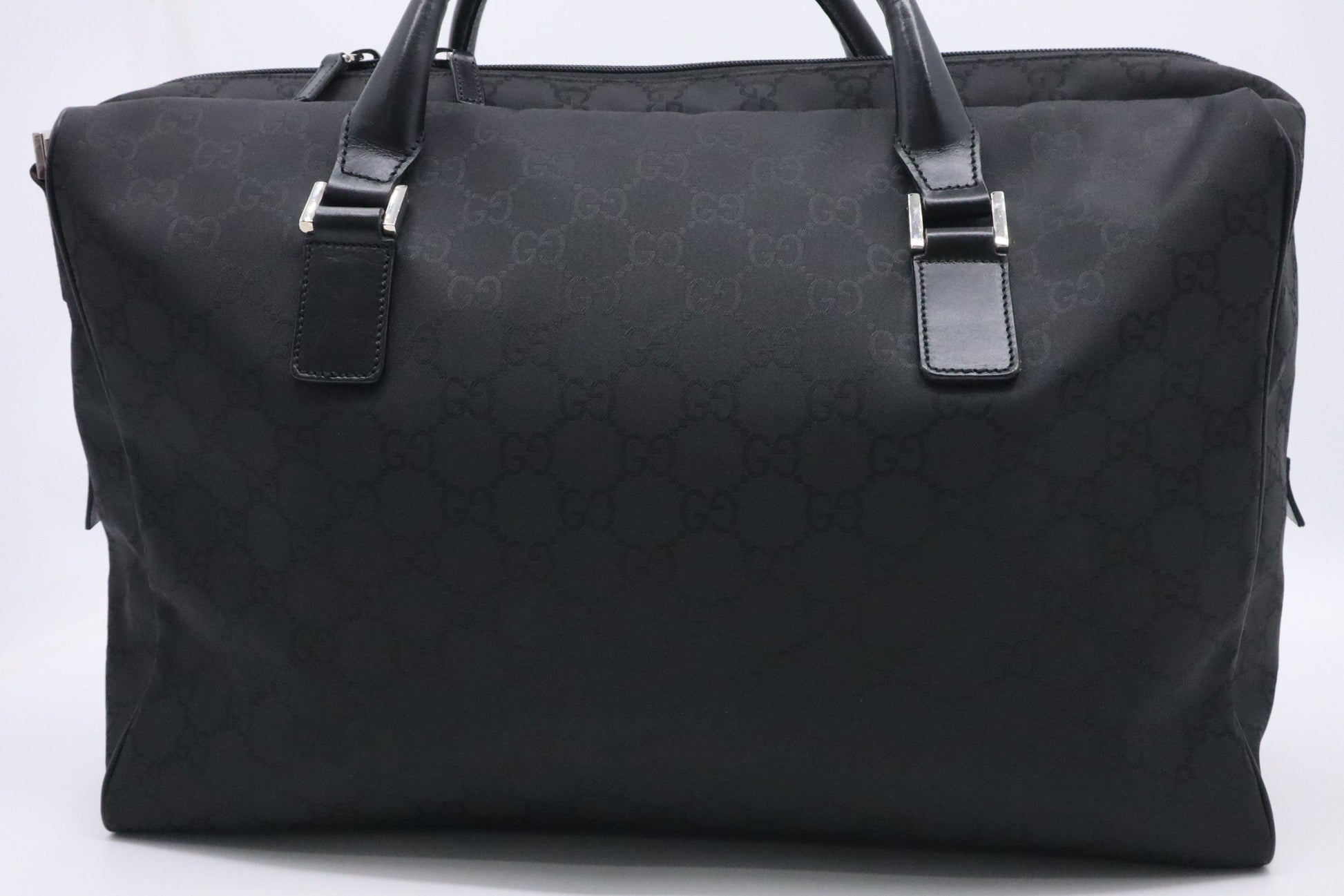 Gucci Duffle GG Canvas Black Travel Bag