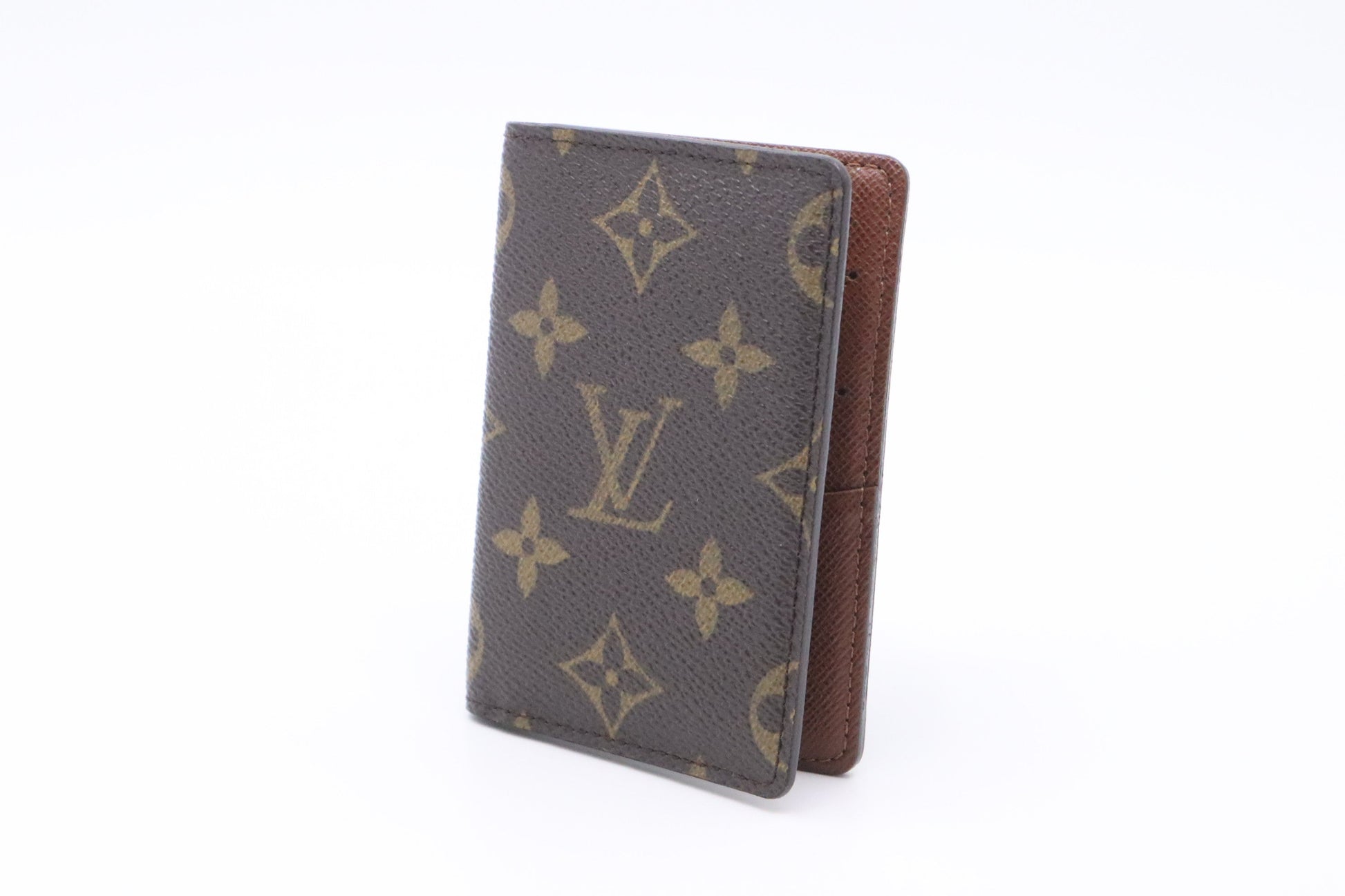 Louis Vuitton Card Monogram Canvas Wallet Case Canvas 3