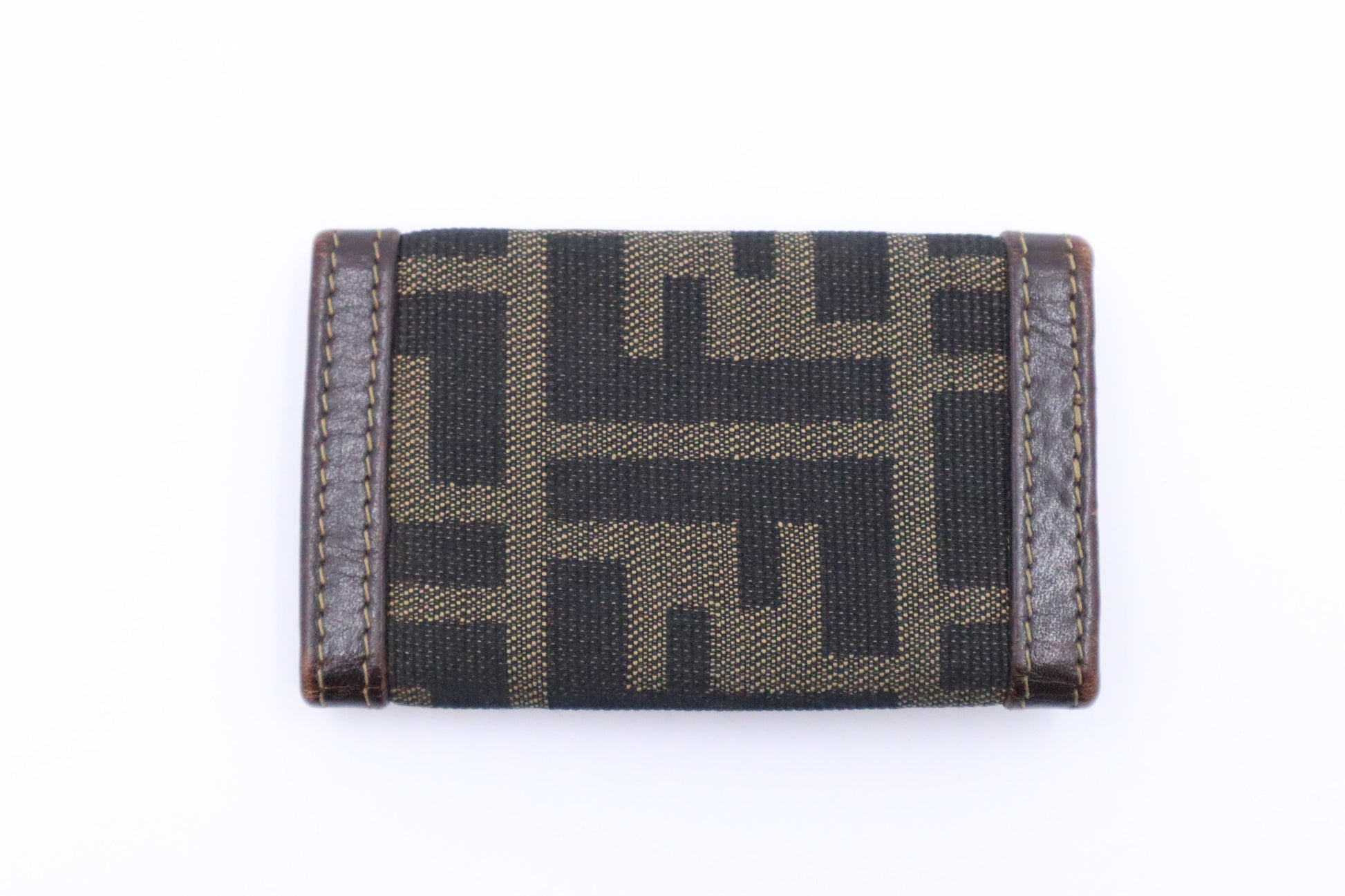 Fendi Key Case In Zucca Handbag Canvas Travel Bag