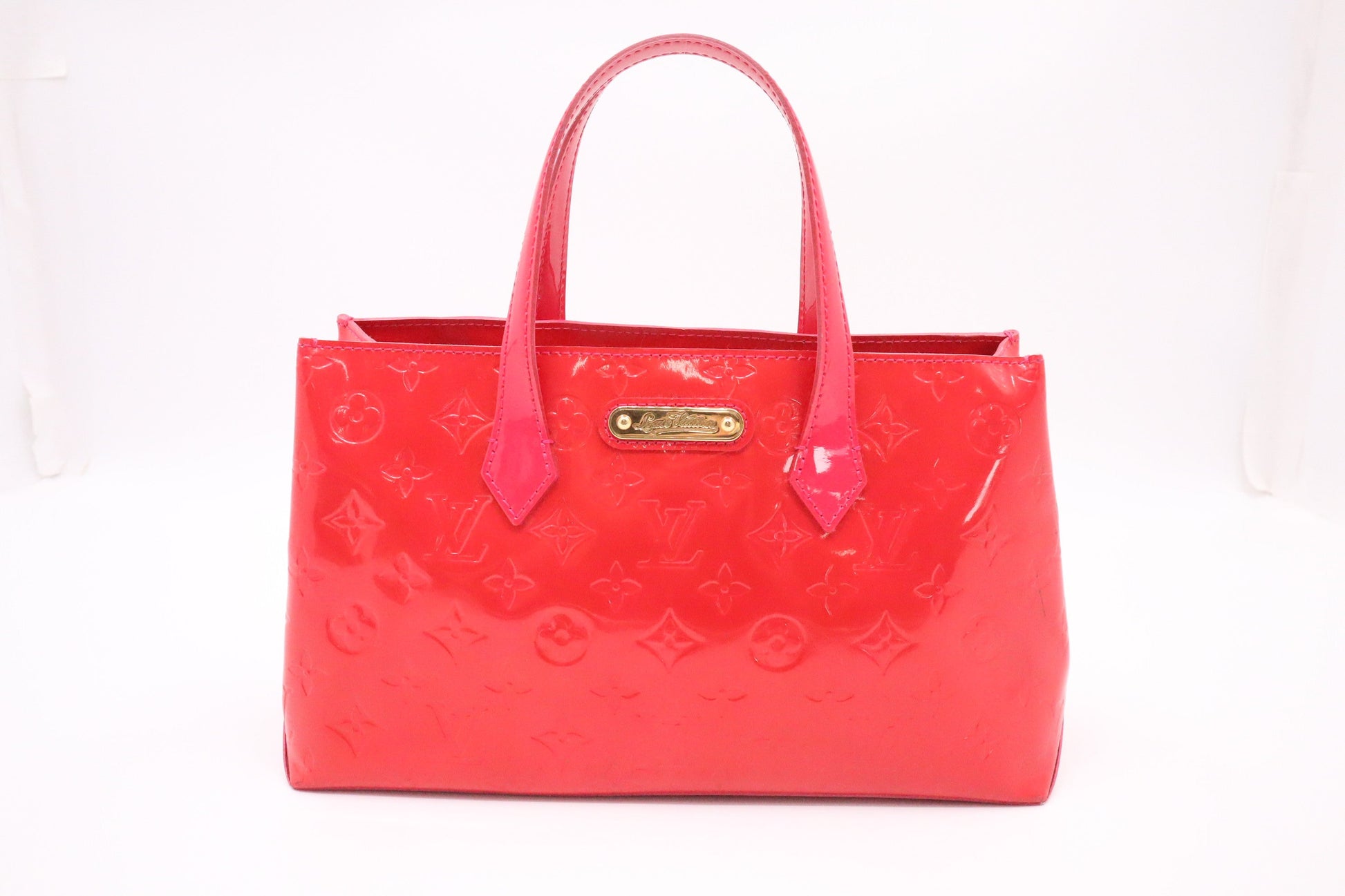 Louis Vuitton Wilshire Rouge Grenadine PM Leather Vernis Handbag Vernis Leather