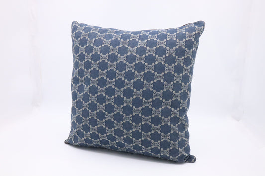 Celine Square Pillow In Macadam Handbag Canvas Denim Travel Bag