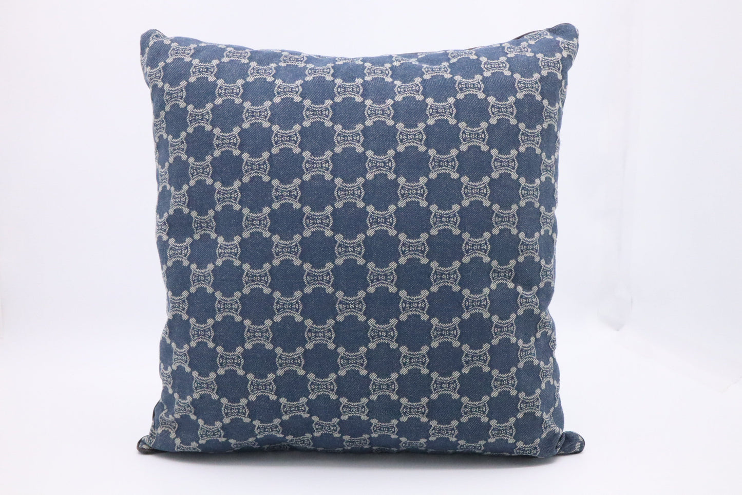 Celine Square Pillow In Macadam Handbag Canvas Denim Travel Bag