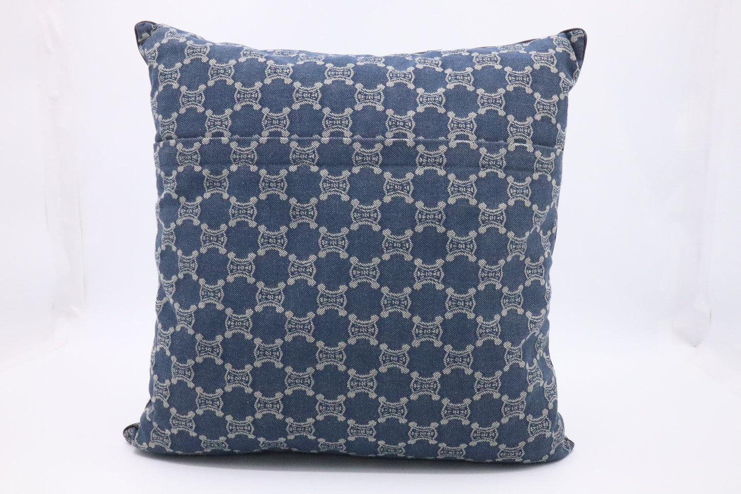 Celine Square Pillow In Macadam Handbag Canvas Denim Travel Bag