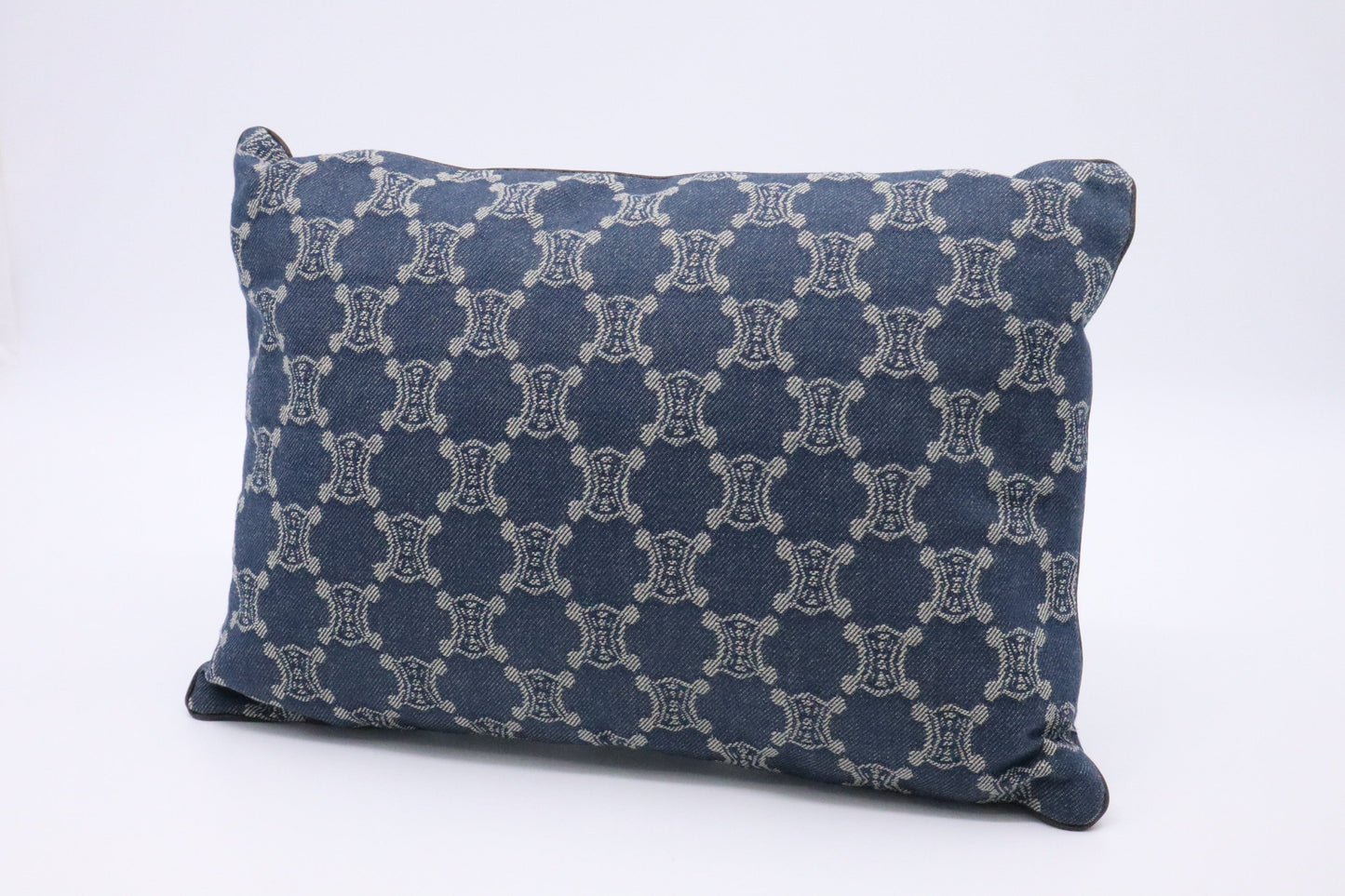 Celine Rectangle Pillow In Macadam Handbag Canvas Denim Travel Bag