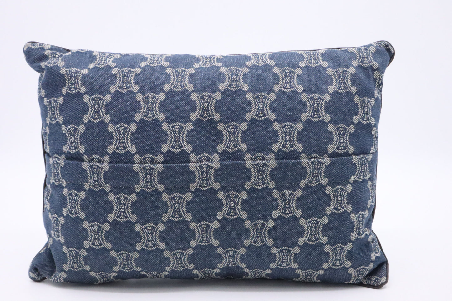 Celine Rectangle Pillow In Macadam Handbag Canvas Denim Travel Bag
