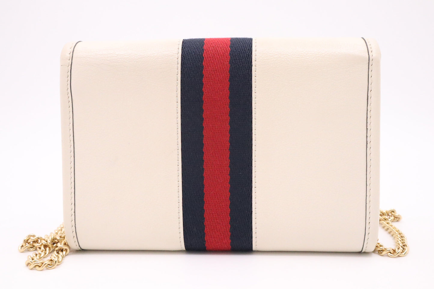 Gucci Rajah Leather White Mini Crossbody Bag