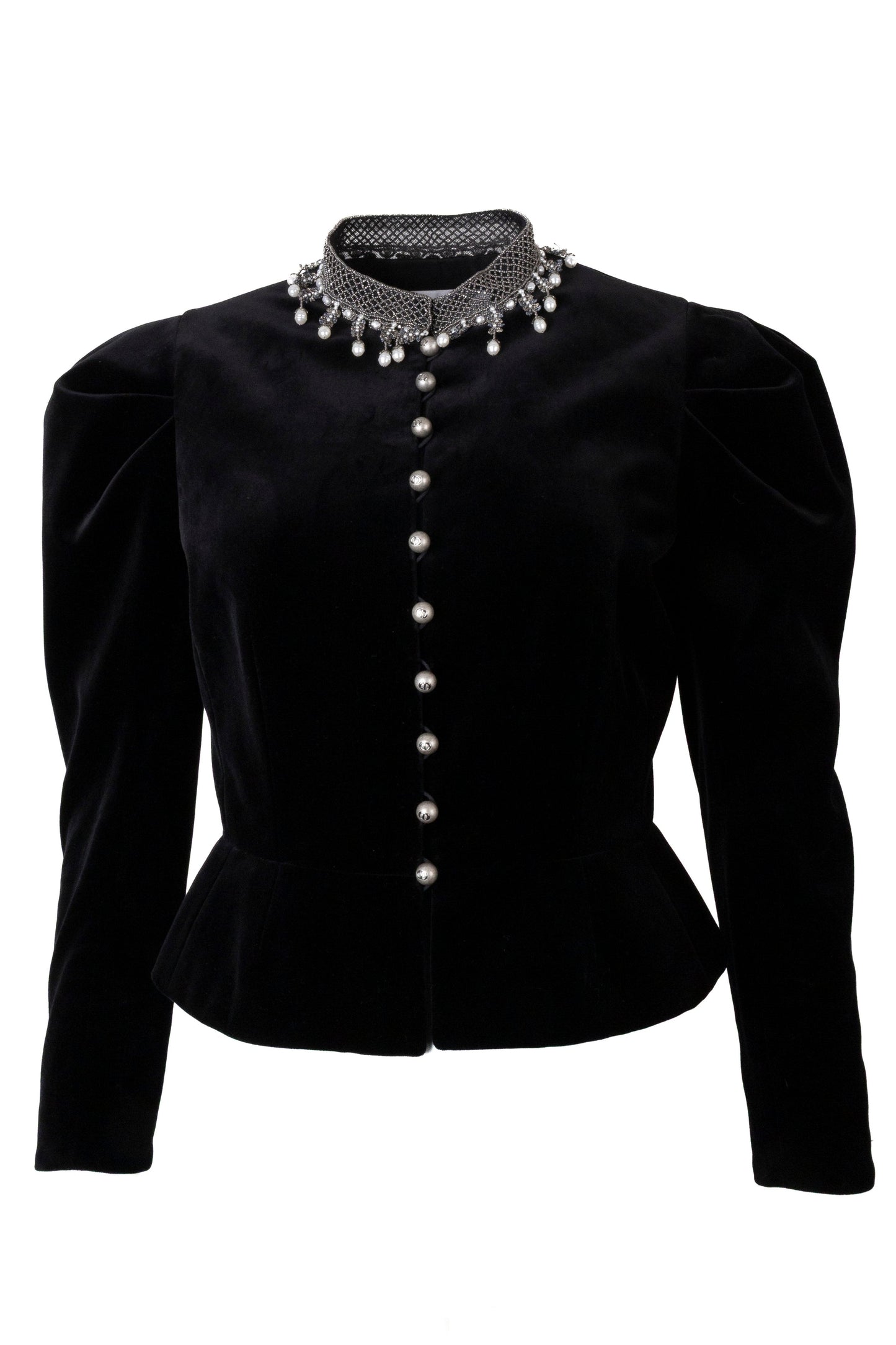 Dior Pearl Jacket Velvet Cruise Black Handbag