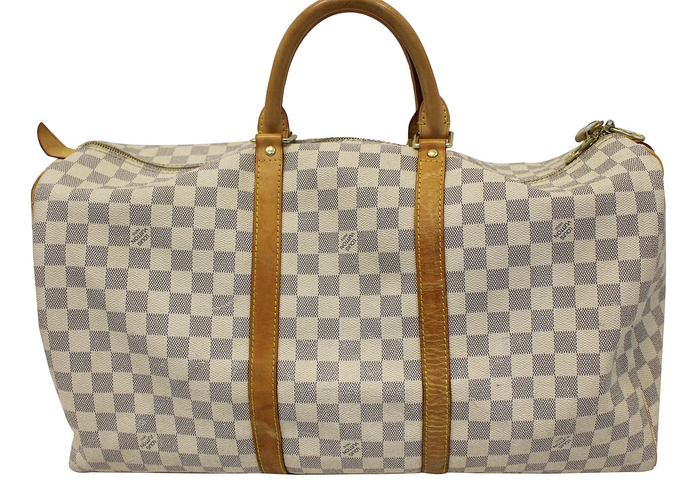 Louis Damier Azur Keepall Travel Bag