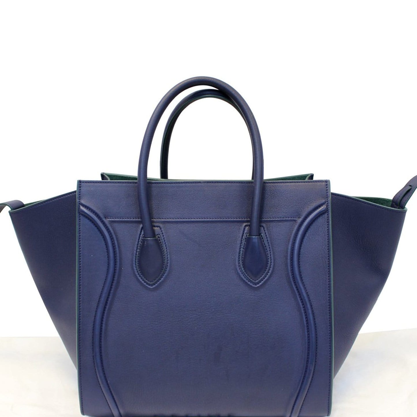 Phantom Luggage Navy Tote Bag Leather Blue