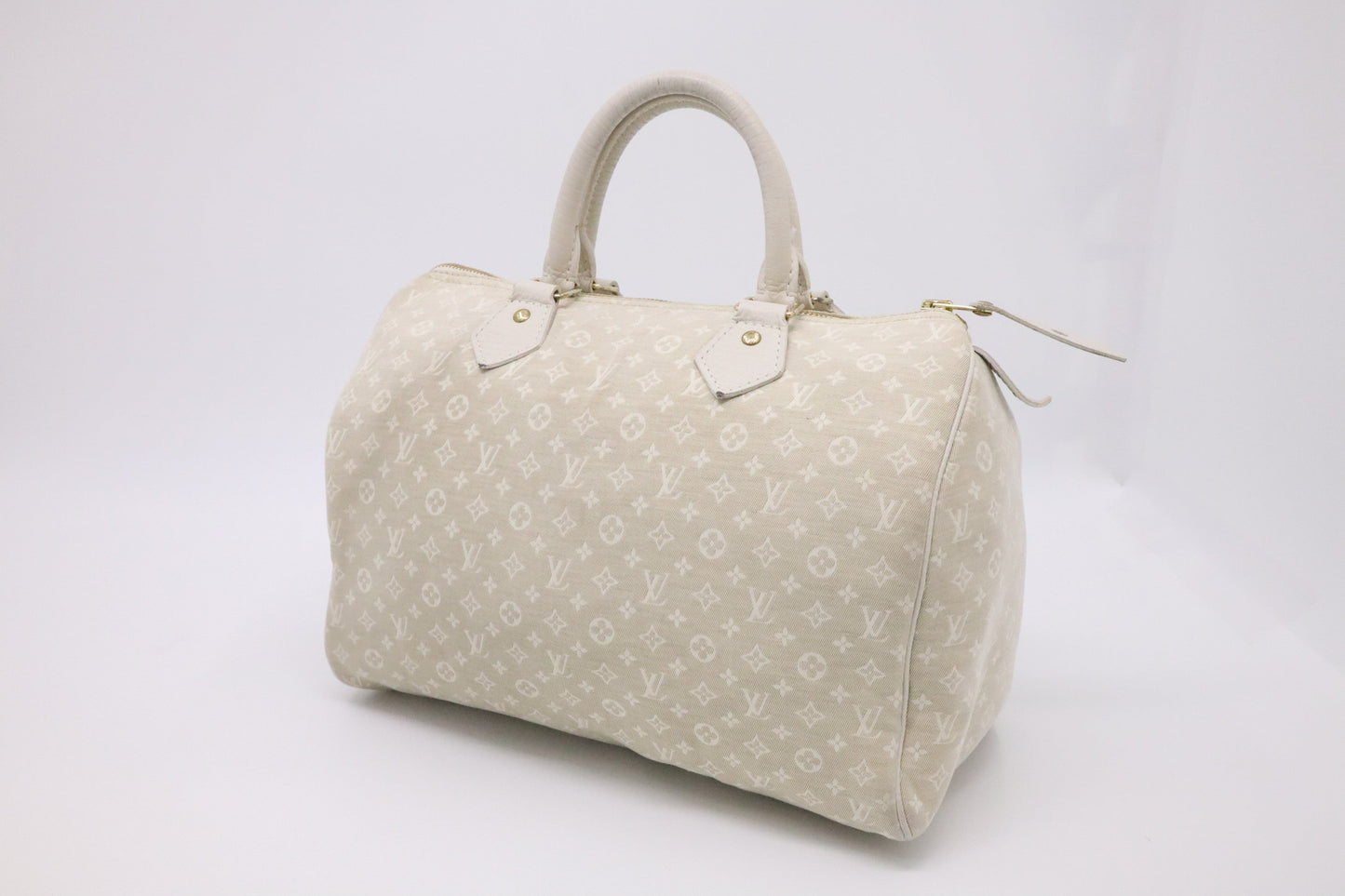 Louis Vuitton Speedy 30 Dune Minilin Canvas Handbag