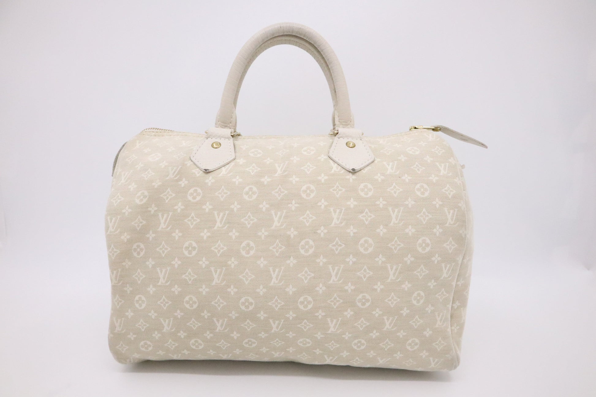 Louis Vuitton Speedy 30 Dune Minilin Canvas Handbag