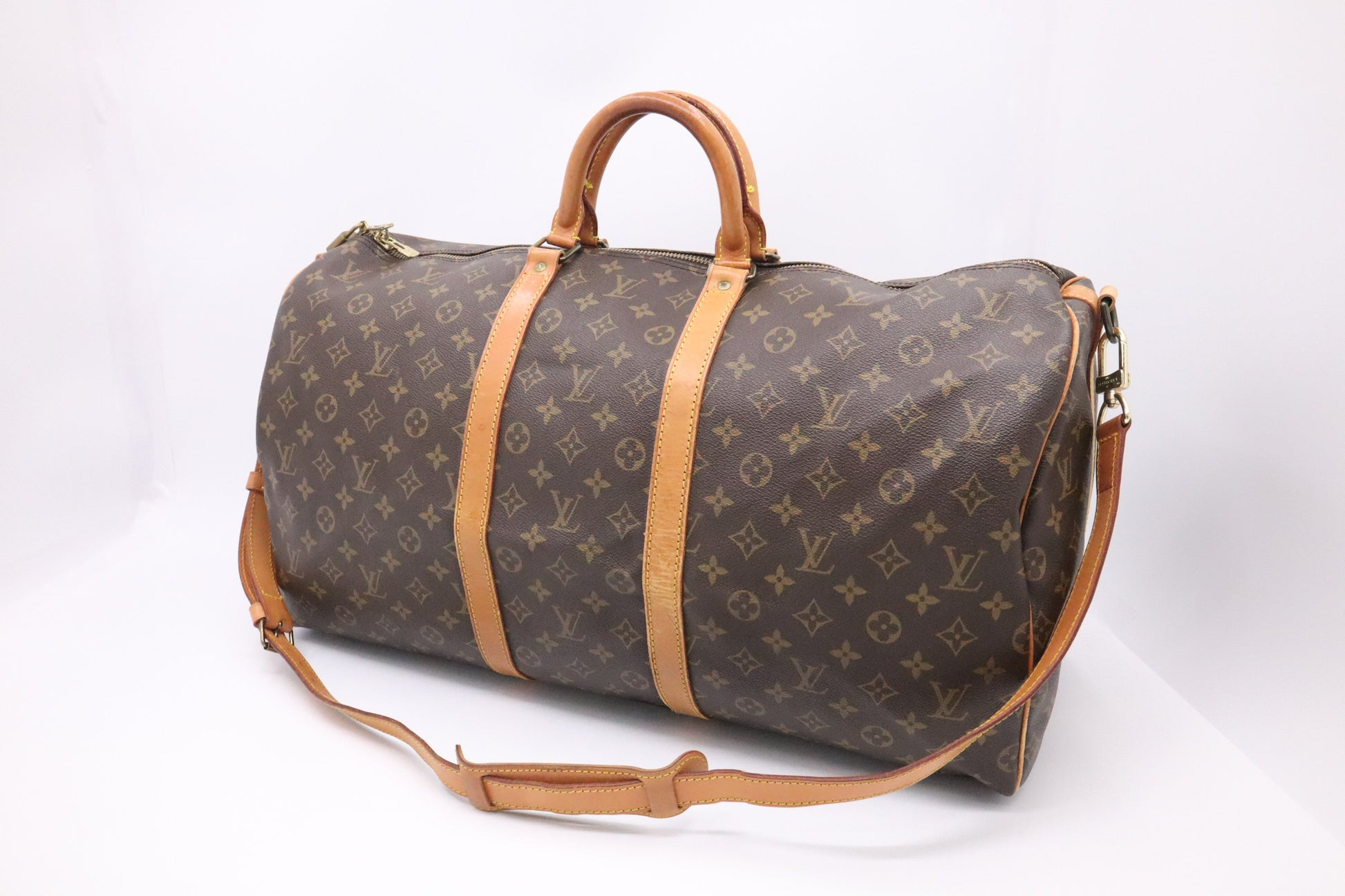 Louis Vuitton Keepall 55 Bandouliere Monogram Canvas Travel Bag Monogram Canvas