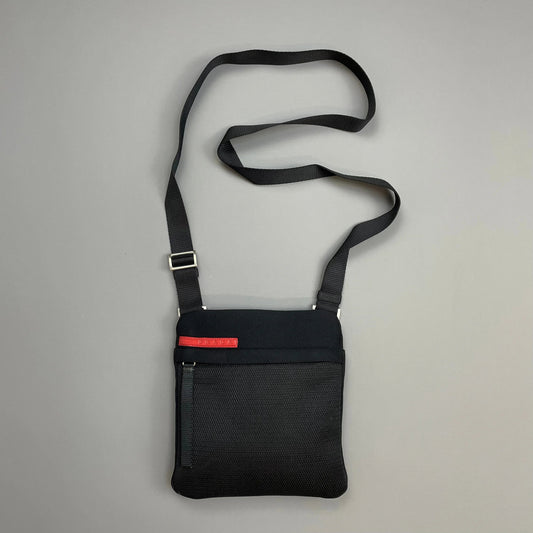Prada Shoulder Bag Sport Neoprene Mesh Side Black