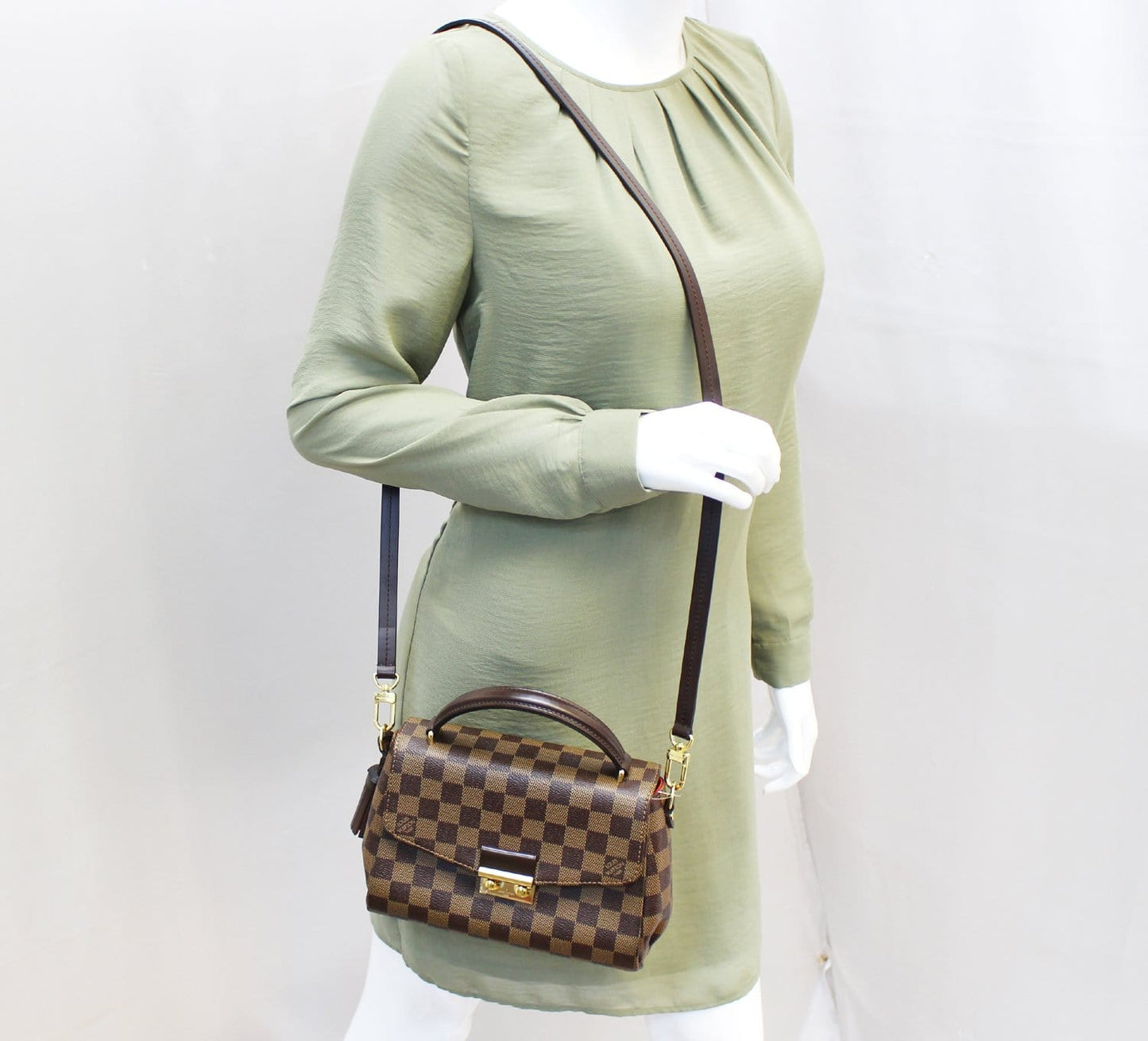 Louis Damier Ebene Croisette Shoulder Bag
