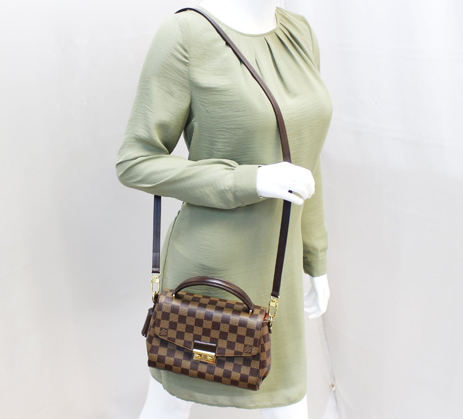 Louis Damier Ebene Croisette Shoulder Bag