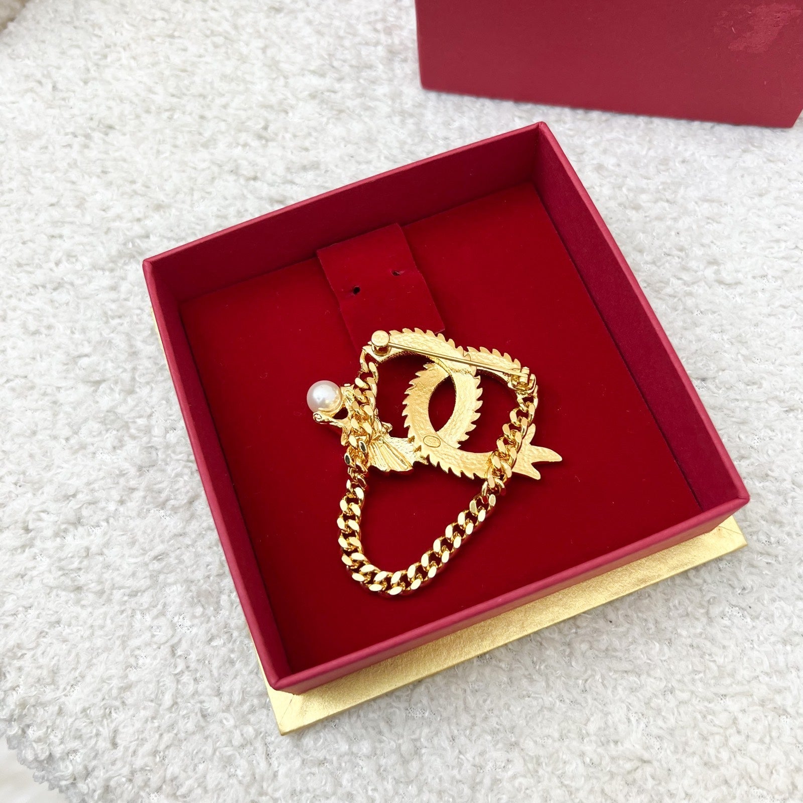 Chanel Chinese New Year Cny 2024 Vip Gift Dragon Brooch with Pearl in Ghw