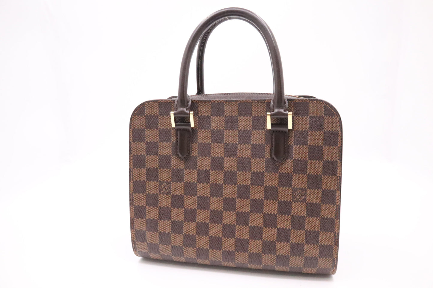 Louis Vuitton Triana Ebene Canvas Damier Handbag Ebene Canvas